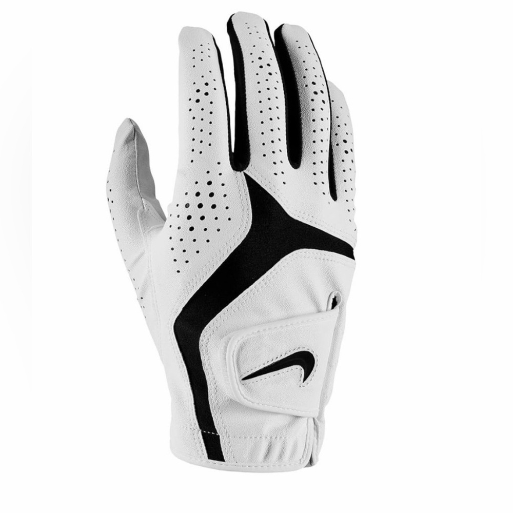 Nike Dura Feel Glove Golf White/Black Right Hand Size S